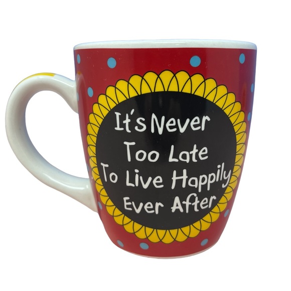 2012 Blue Harbor Collection Jumbo Coffee Mug-‘Live Happily Ever After’ - Picture 1 of 8